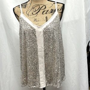 Beautiful sequin front tank.